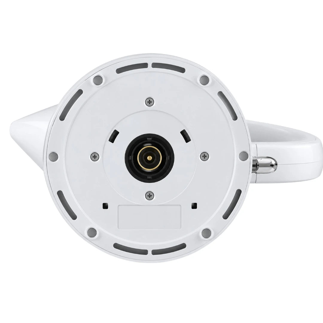 Ovida Modern White Electric Kettle With Water Level Indicator