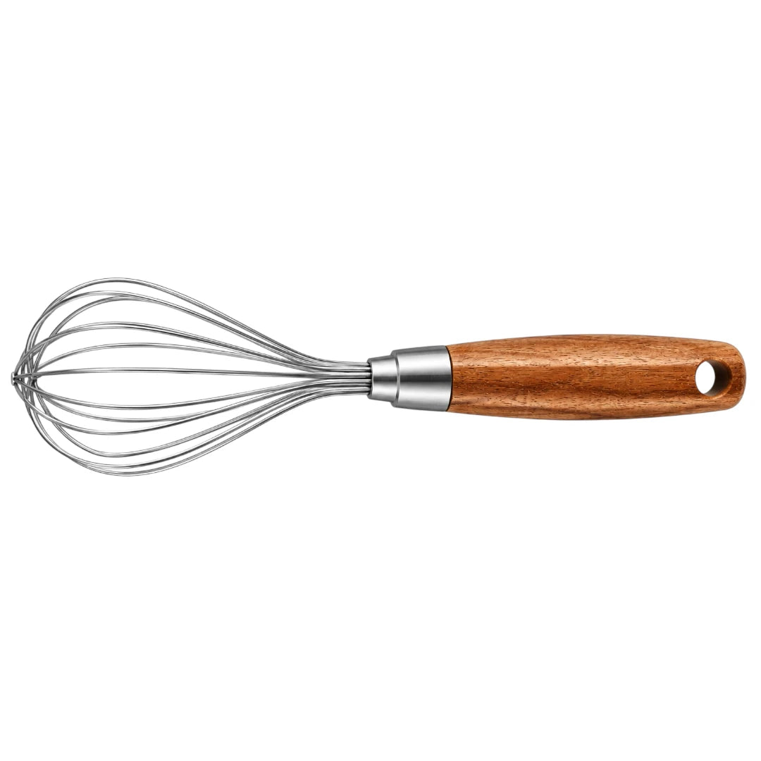 Ovida Stainless Steel Balloon Whisk with Natural Wood Handle