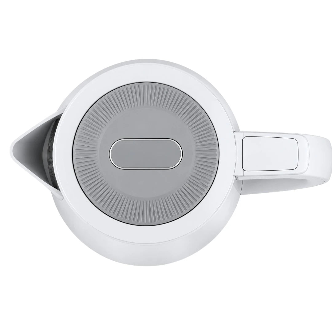 Ovida Modern White Electric Kettle With Water Level Indicator