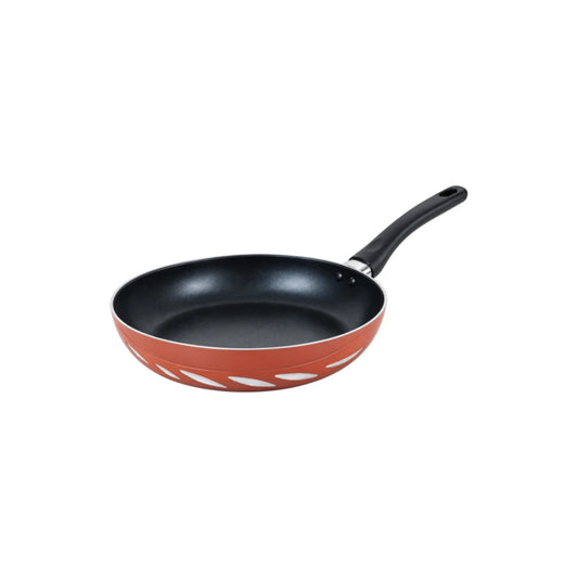 Ovida Red Speckled Frying Pan with Black Ergonomic Handle