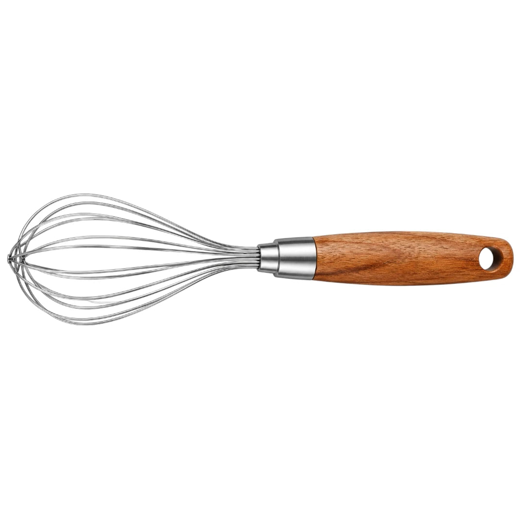 Ovida Stainless Steel Balloon Whisk with Natural Wood Handle