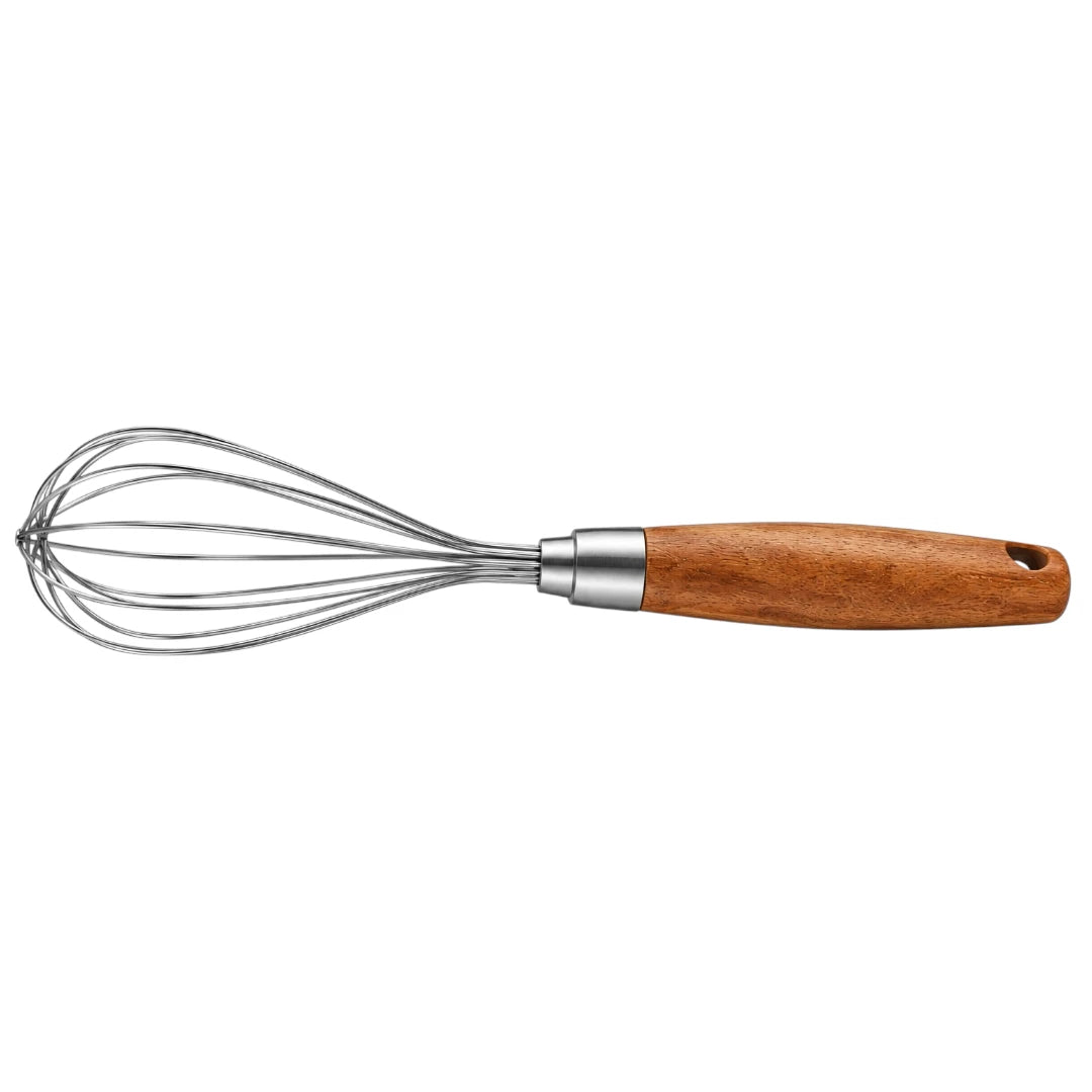 Ovida Stainless Steel Balloon Whisk with Natural Wood Handle