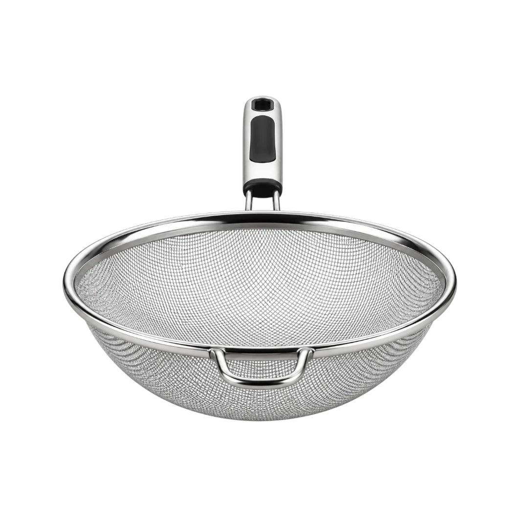 Ovida Stainless Steel Fine Mesh Kitchen Sieve with Handle