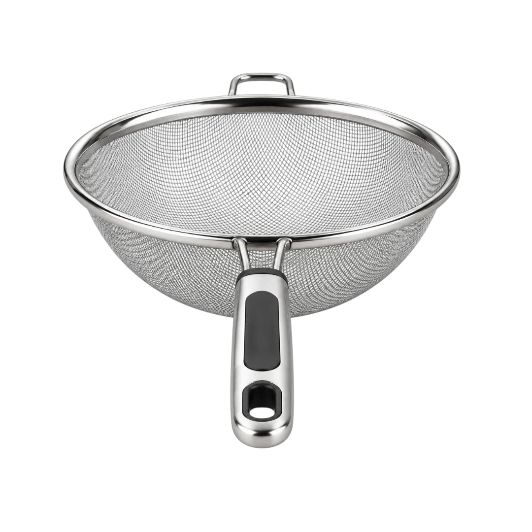 Ovida Stainless Steel Fine Mesh Kitchen Sieve with Handle