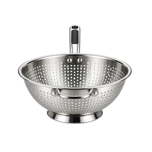 Ovida Stainless Steel Perforated Kitchen Colander with Long Handle