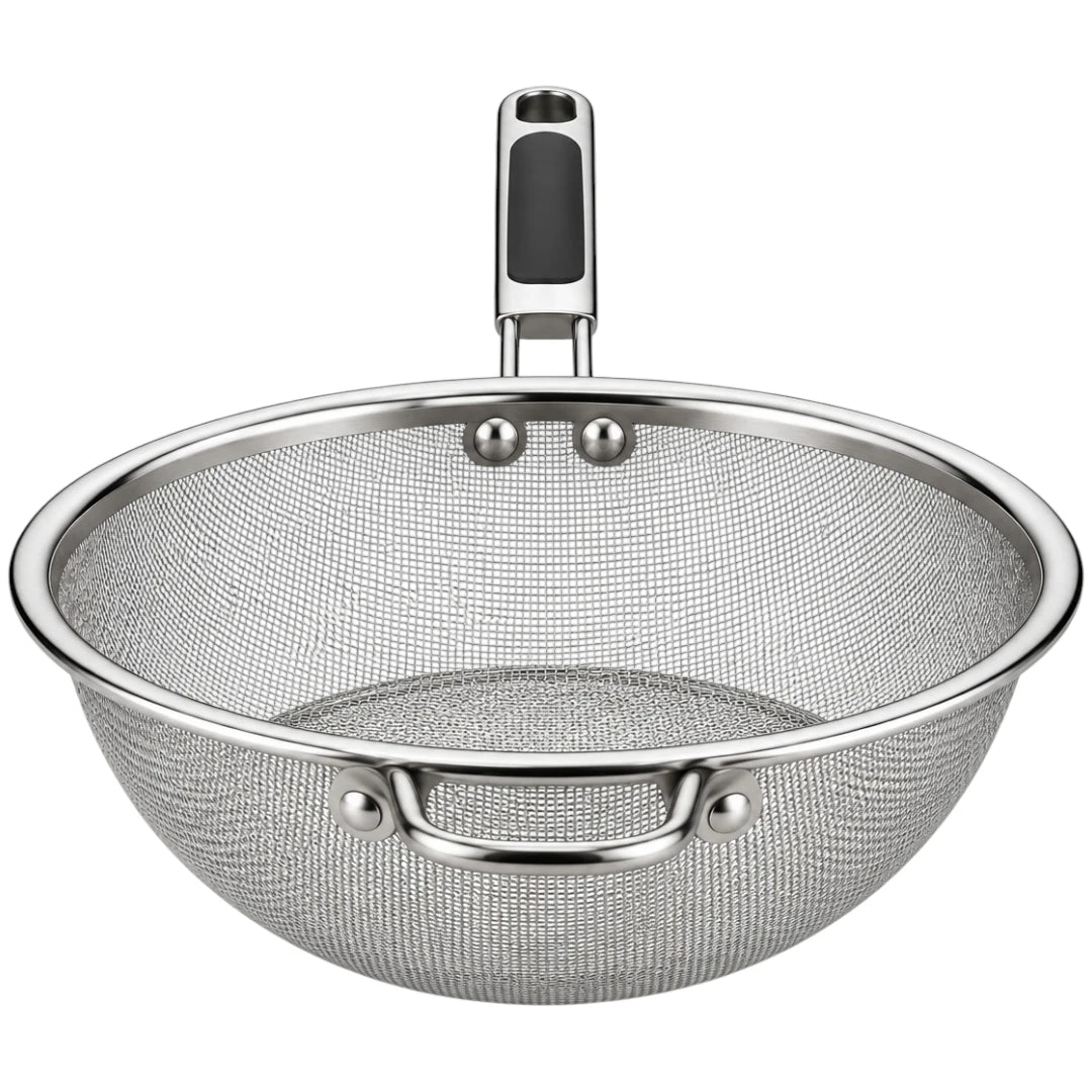 Ovida Deep Bowl Stainless Steel Fine Mesh Kitchen Sieve