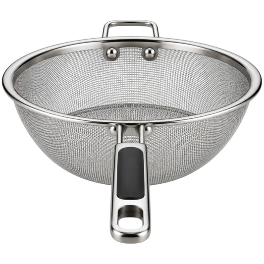 Ovida Deep Bowl Stainless Steel Fine Mesh Kitchen Sieve