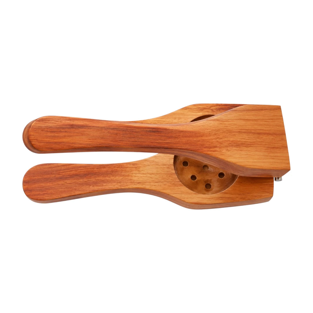 Ovida Wooden Manual Fruit Press Kitchen Juicer Handheld Tool